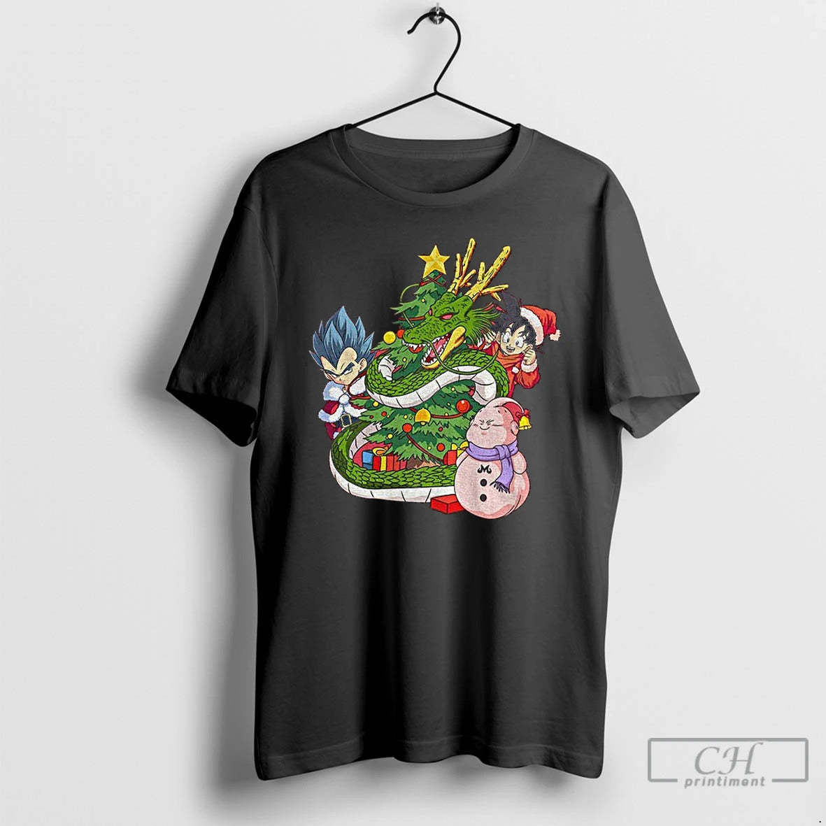 Premium Xmas Dragonball Anime T-Shirts, Hoodie, Sweatshirt | PopFlextees.com