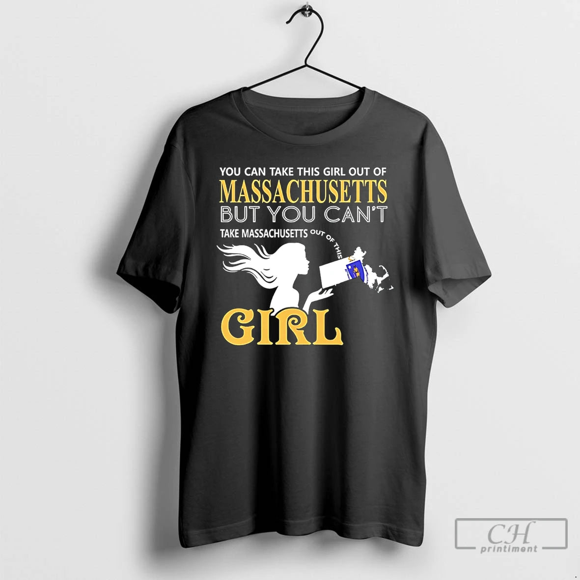 Premium You Can Take This Girl Out Of Massachusetts But You Cant T Shirts Sweater Hoodie, Sweatshirt | PopFlextees.com