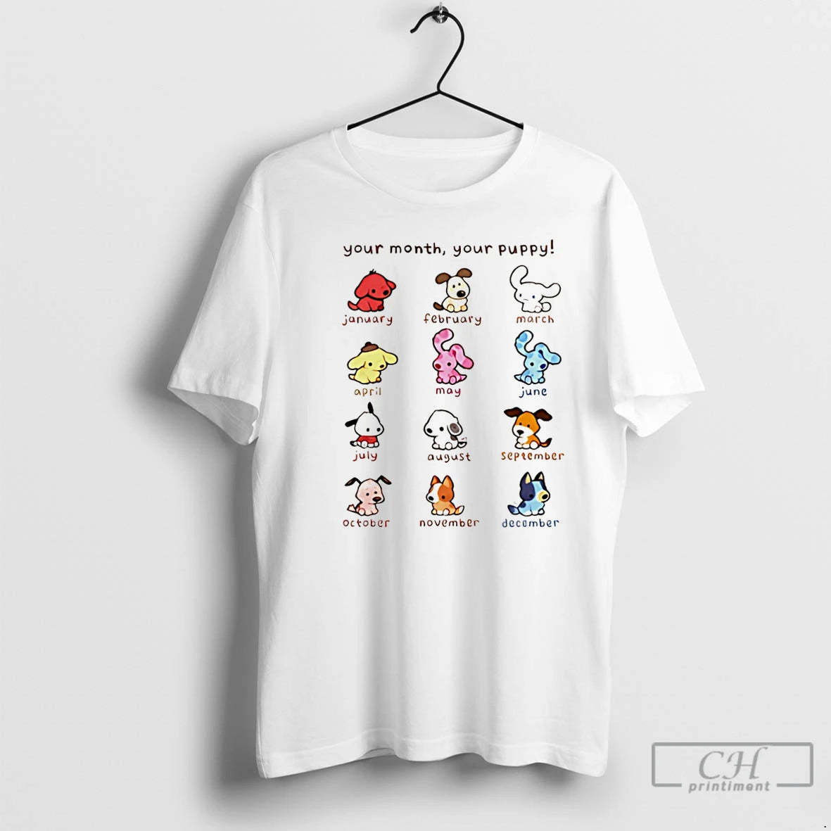 Premium Your Month Your Puppy Christmas Zodiac Puppy Christmas T-Shirts, Hoodie, Sweatshirt | PopFlextees.com
