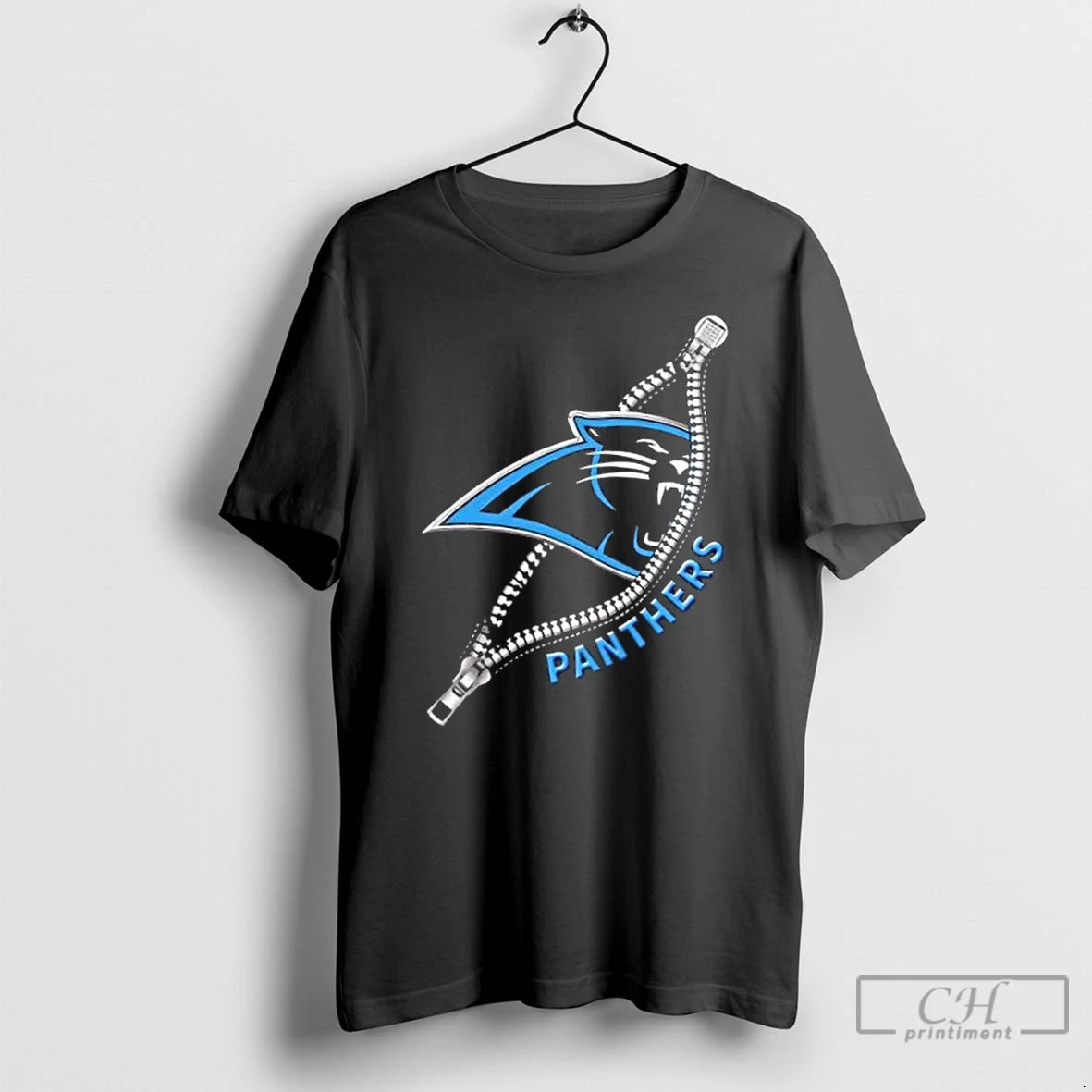 Premium Zipper X Carolina Panthers Football Logo T-Shirts, Hoodie, Sweatshirt | PopFlextees.com