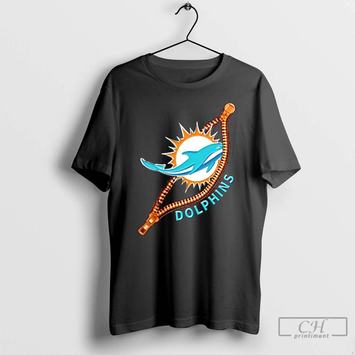 Premium Zipper X Miami Dolphins Football Logo T-Shirts, Hoodie, Sweatshirt | PopFlextees.com
