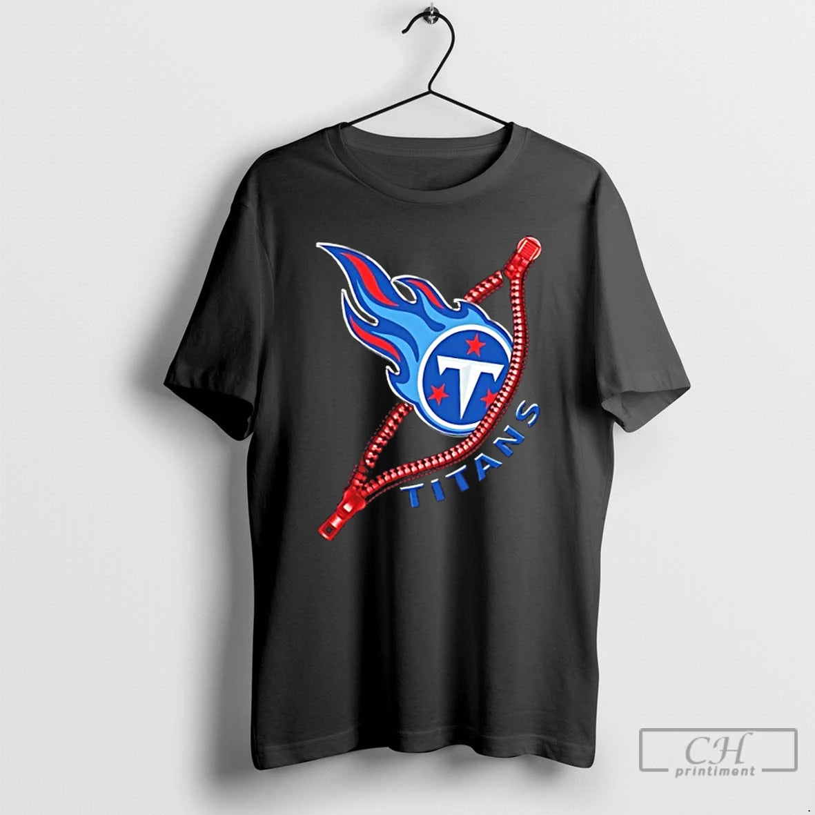 Premium Zipper X Tennessee Titans Football Logo T-Shirts, Hoodie, Sweatshirt | PopFlextees.com