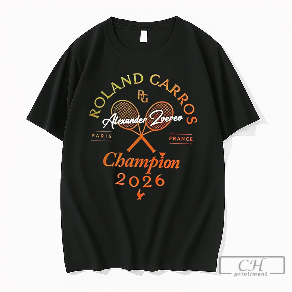 Premium Nwxfe84b Alexander Zverev 2026 Roland Garros Champions Classic Tee