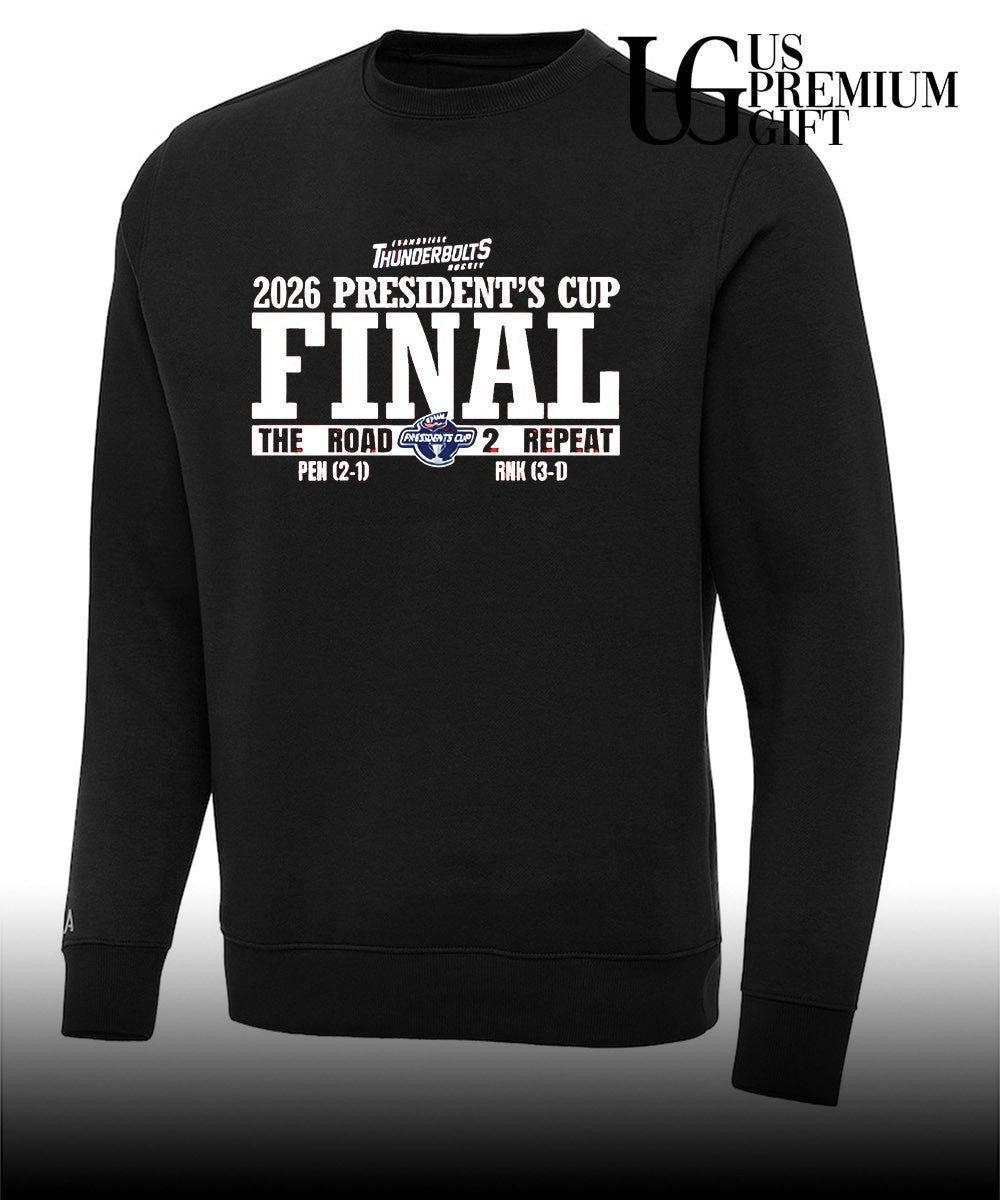 President’s Cup Final Evansville Thunderbolts hockey 2026 The Road 2 Repeat shirt