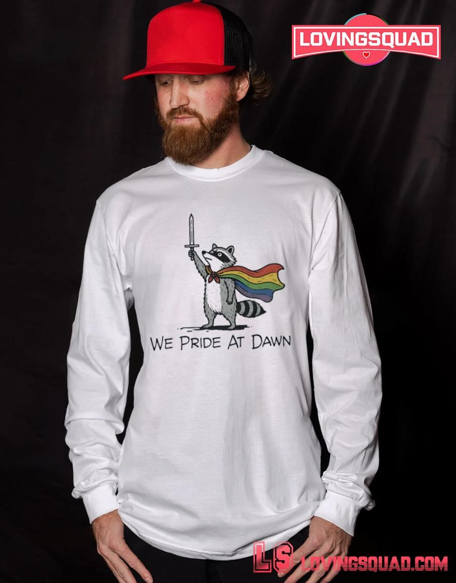 Pride Flag Raccoon LGBTQ Ally Shirt