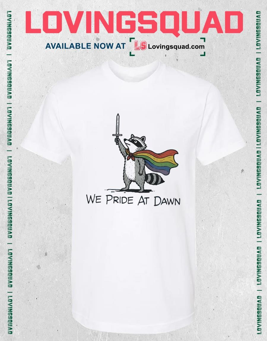 Pride Flag Raccoon LGBTQ Ally Shirt