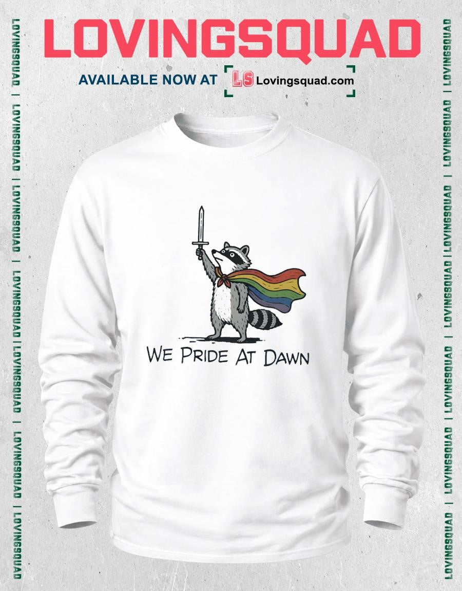Pride Flag Raccoon LGBTQ Ally Shirt