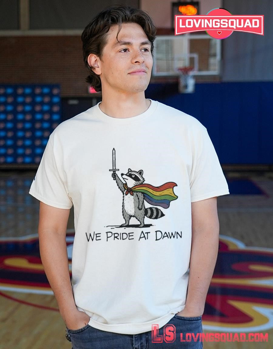 Pride Flag Raccoon LGBTQ Ally Shirt