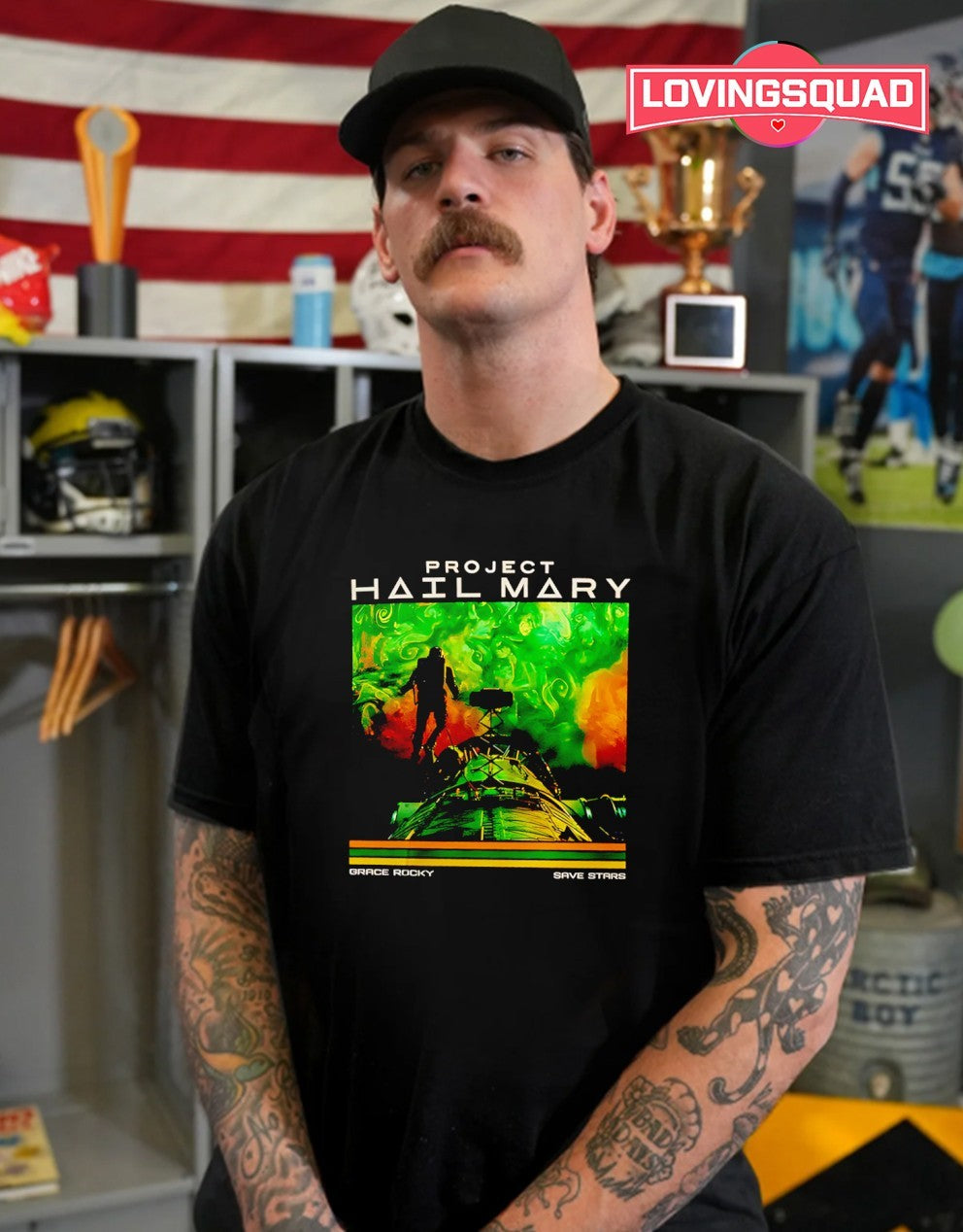 Project Hail Mary Astronaut Grace Rocky Save Stars Sci-Fi Space shirt