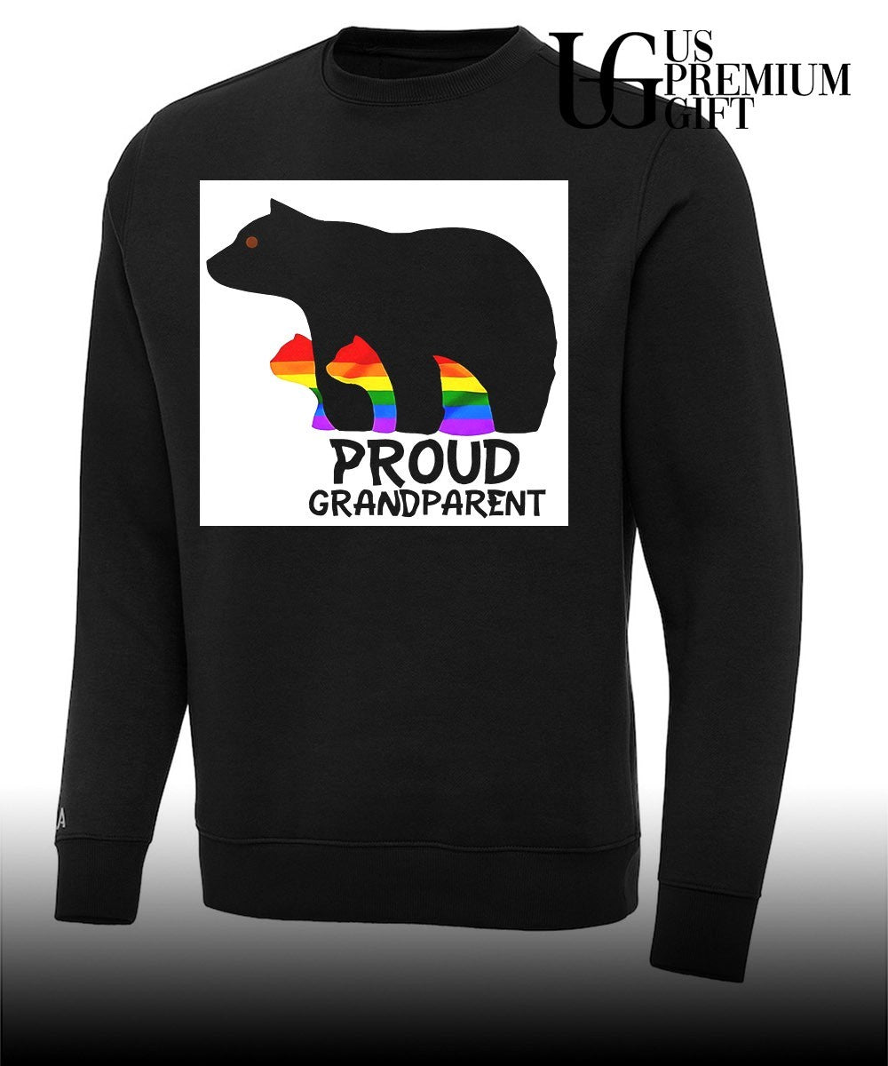 Proud Grandparent Bear Rainbow LGBT Pride Family Support shirt