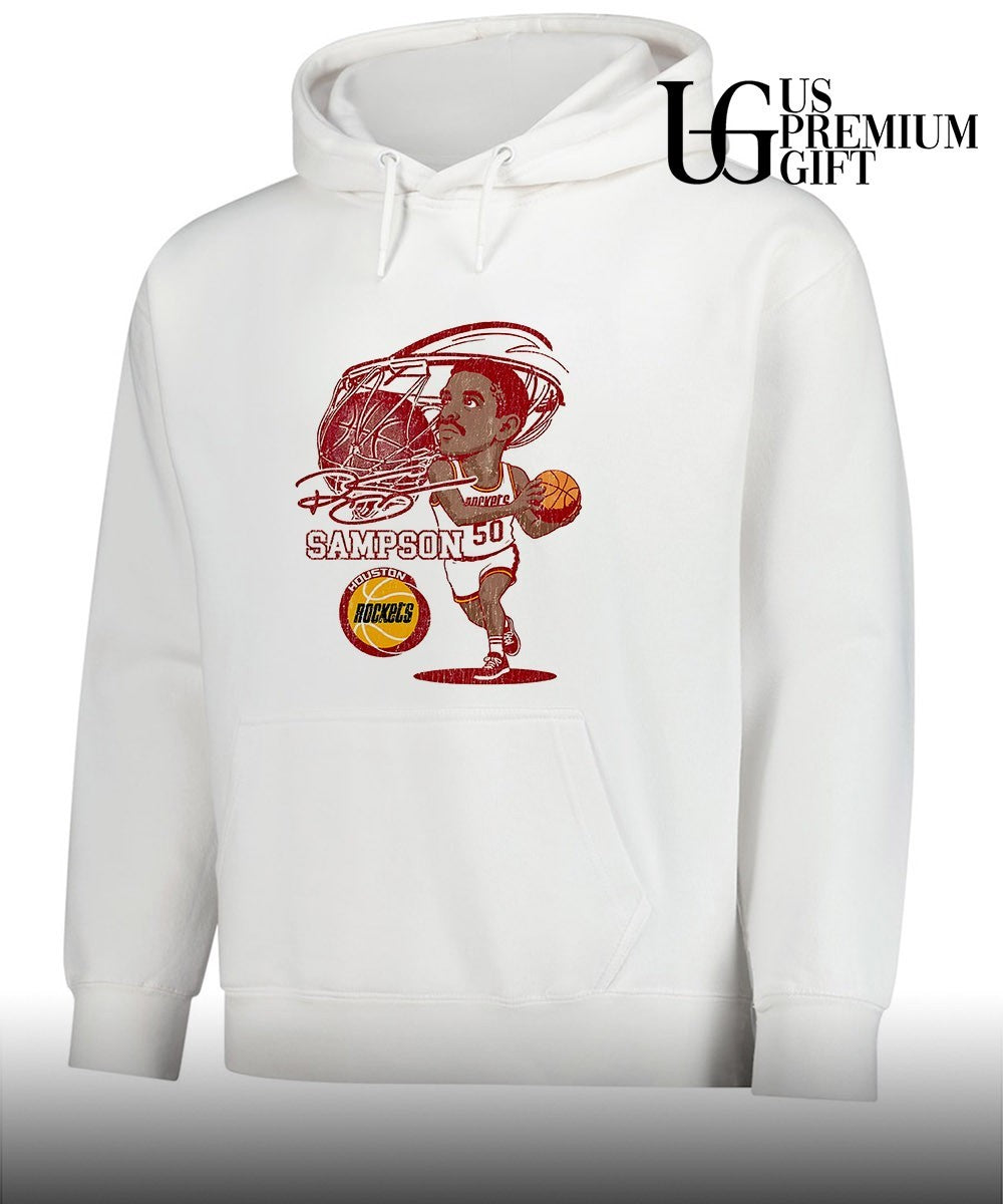 Ralph Sampson player Houston Rockets NBA caricature shirt