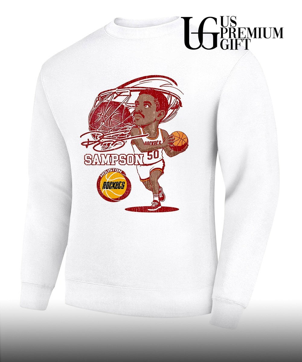 Ralph Sampson player Houston Rockets NBA caricature shirt