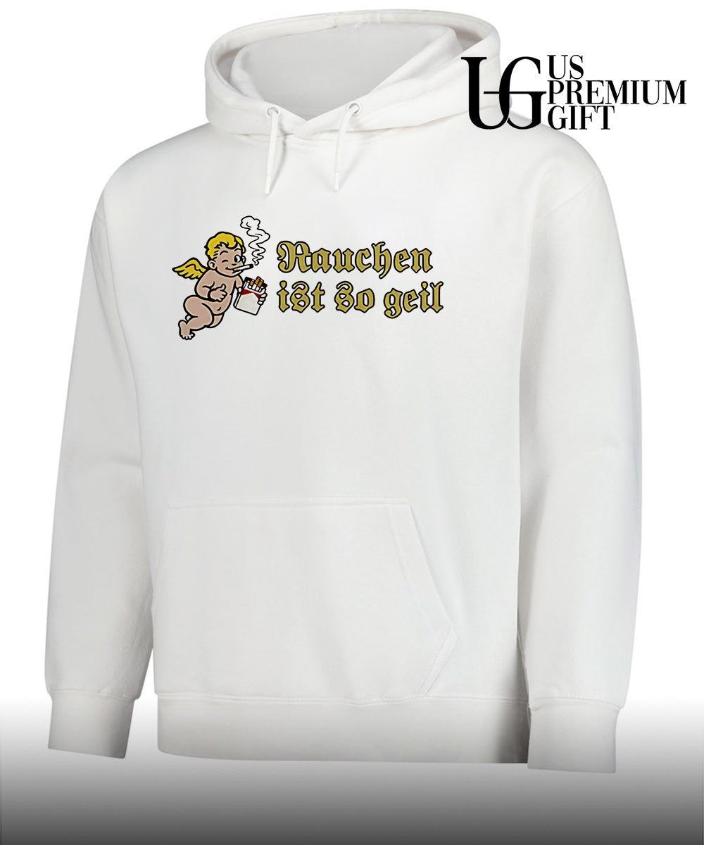 Rauchen ist so geil angel smoking shirt