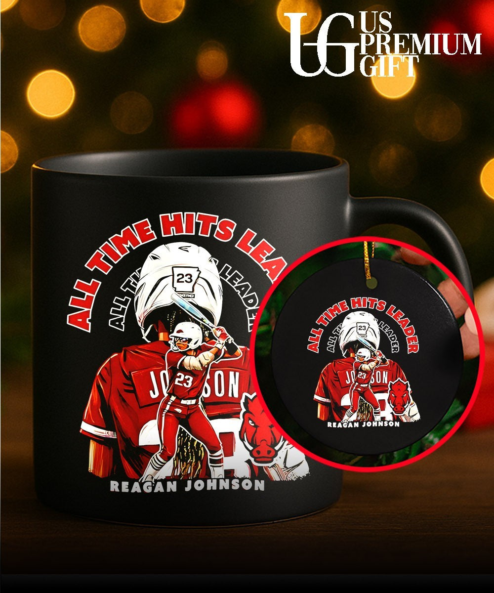 Reagan Johnson All Time Hits Leader Arkansas Razorbacks softball shirt