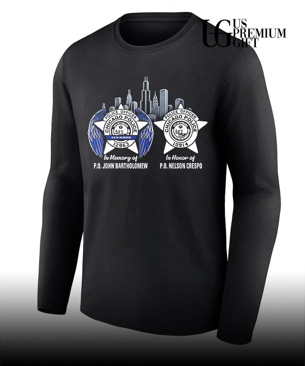 Remember and Honor PO John Bartholomew PO Nelson Crespo shirt