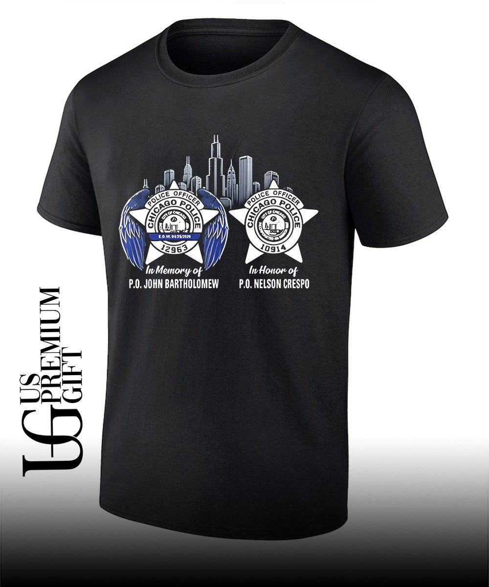 Remember and Honor PO John Bartholomew PO Nelson Crespo shirt