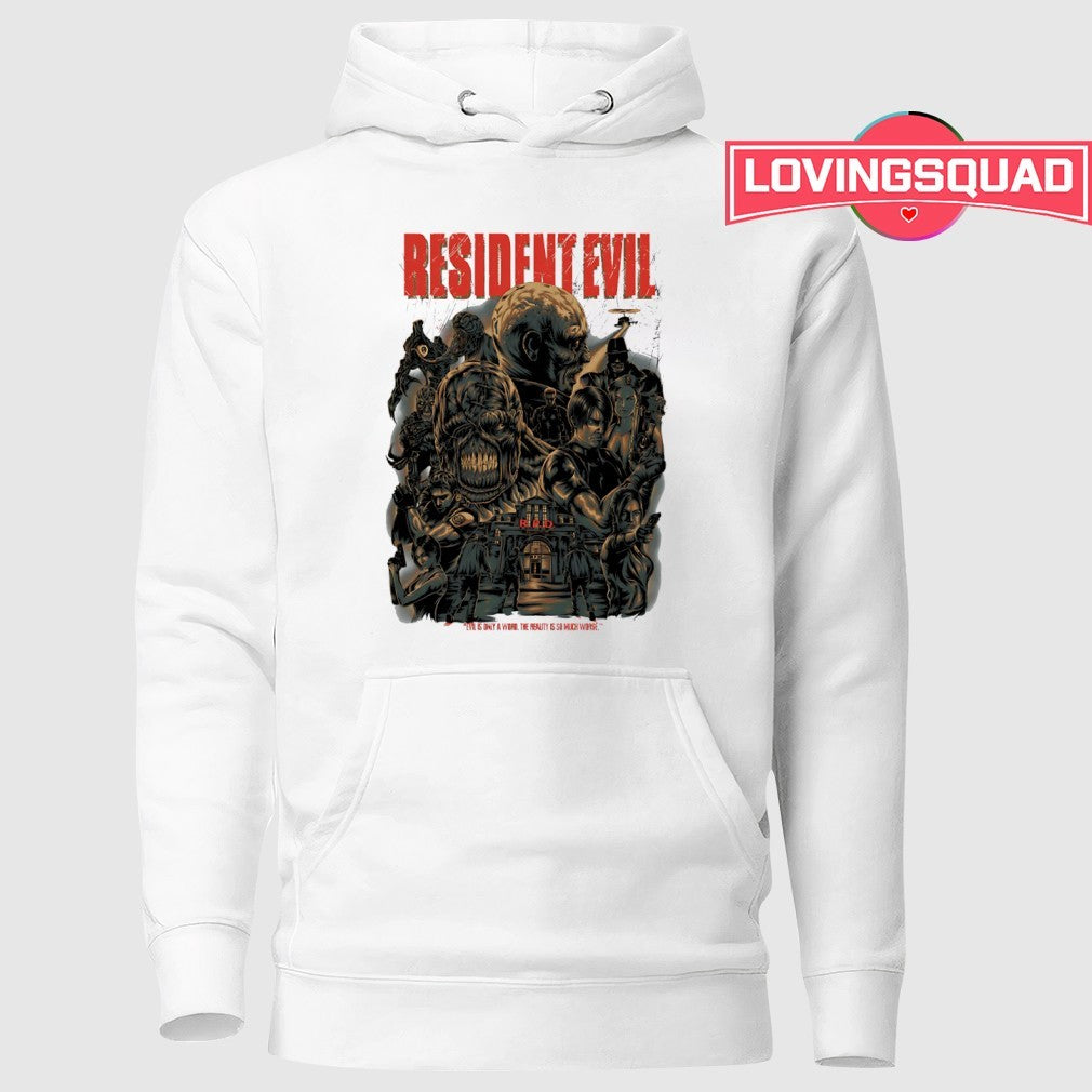 Resident evil classic horror game characters monsters shirt