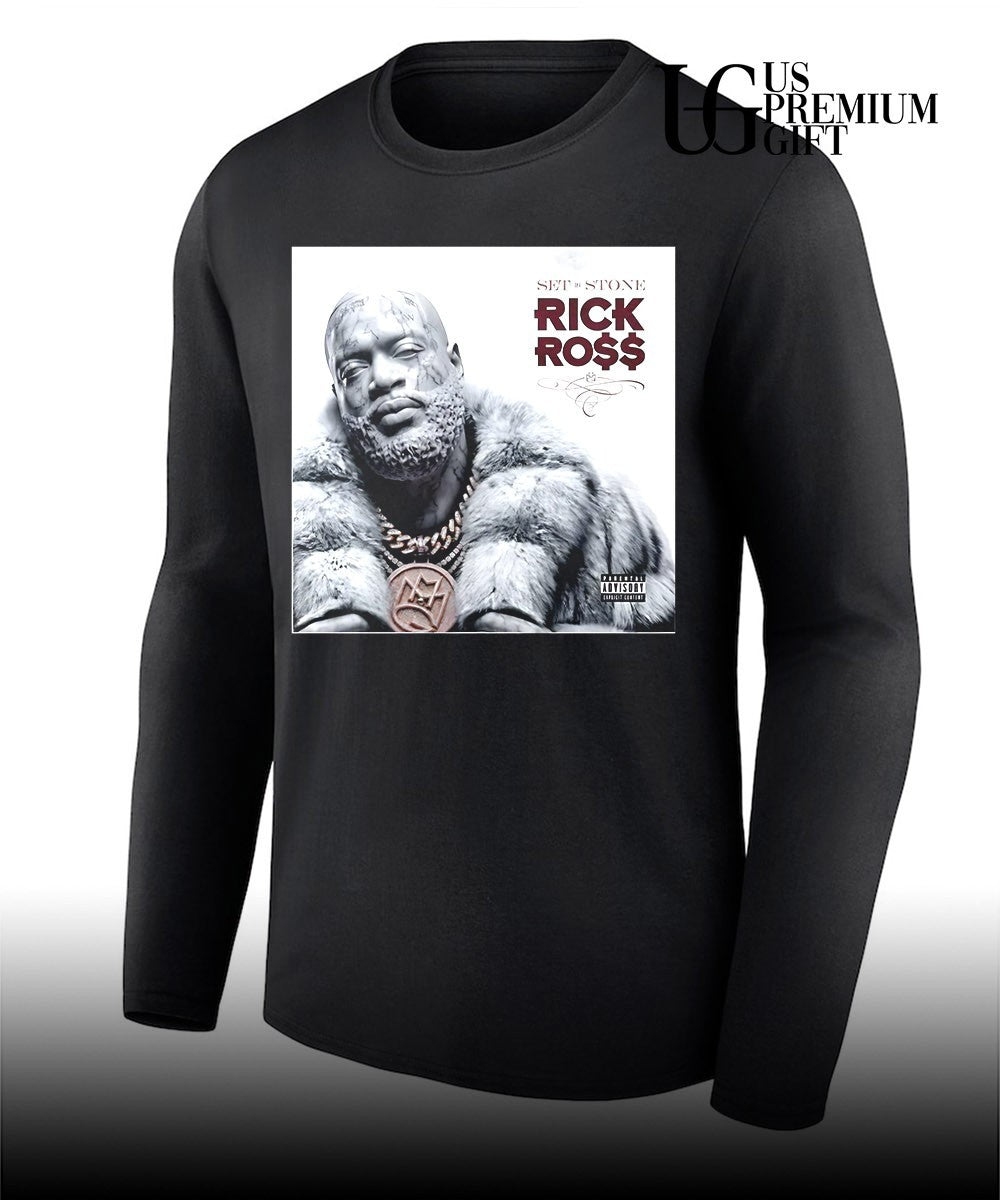 Rick Ross Set In Stone Album Cover signature shirt