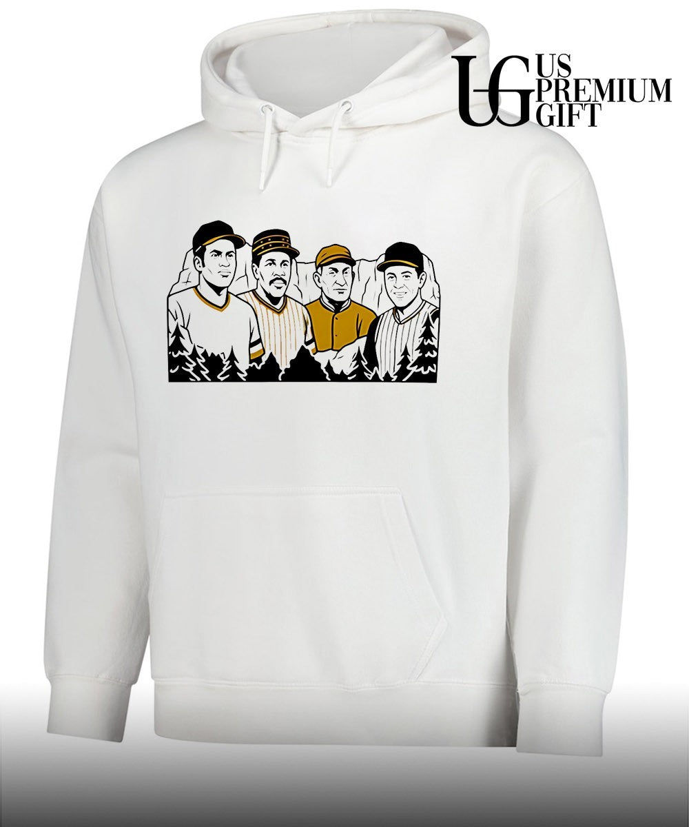 Roberto Clemente Willie Stargell Honus Wagner and Bill Mazeroski Icons of Pittsburgh Pirates Baseball shirt