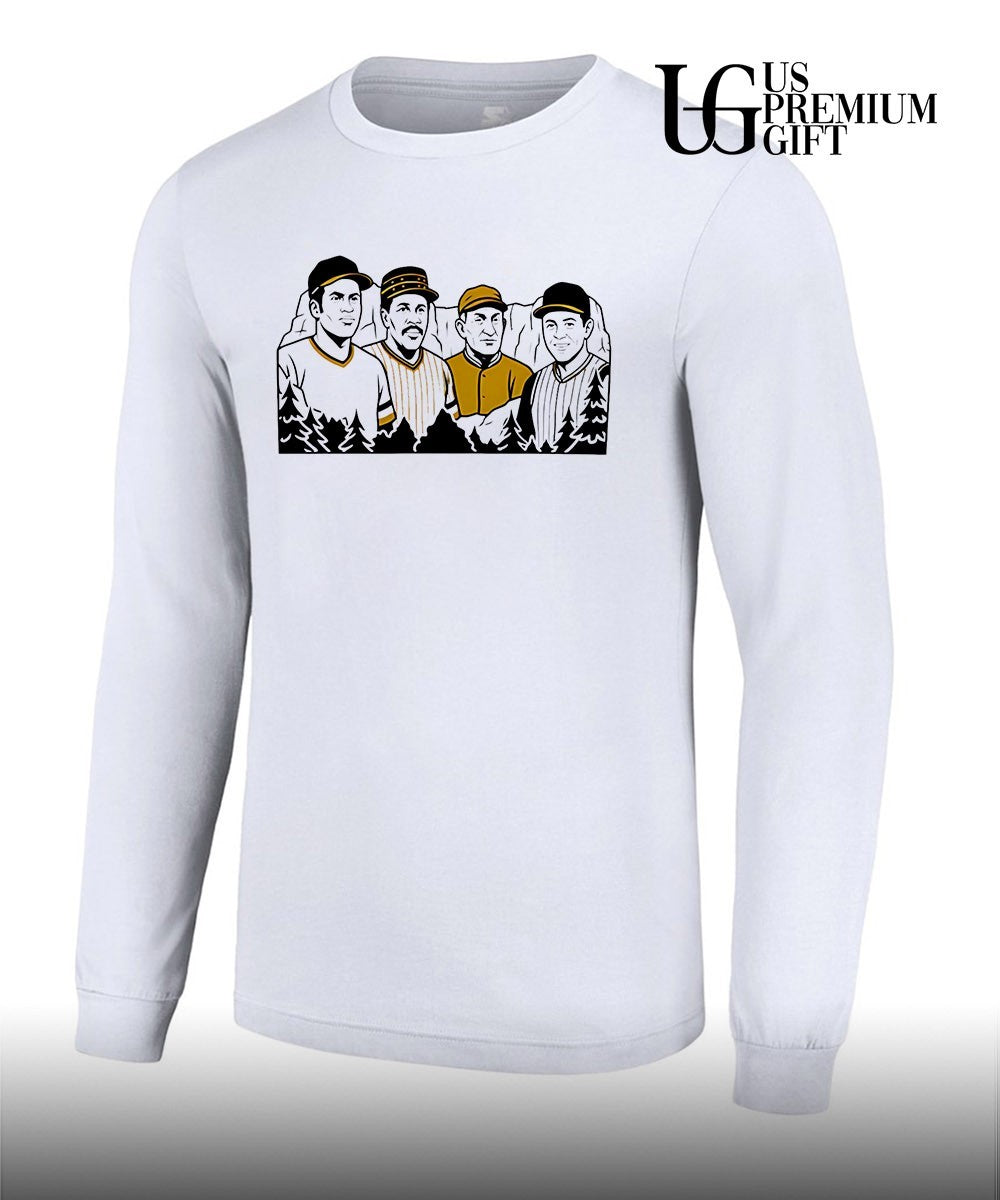 Roberto Clemente Willie Stargell Honus Wagner and Bill Mazeroski Icons of Pittsburgh Pirates Baseball shirt