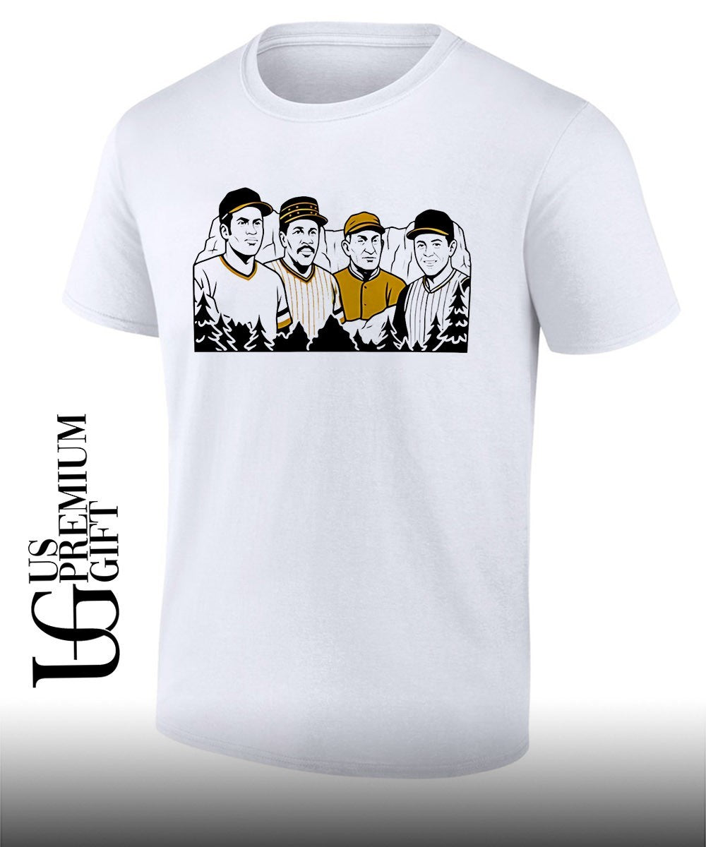 Roberto Clemente Willie Stargell Honus Wagner and Bill Mazeroski Icons of Pittsburgh Pirates Baseball shirt
