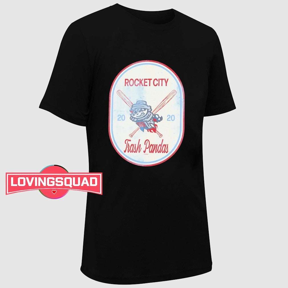 Rocket City Trash Pandas Raccoon mascot shirt