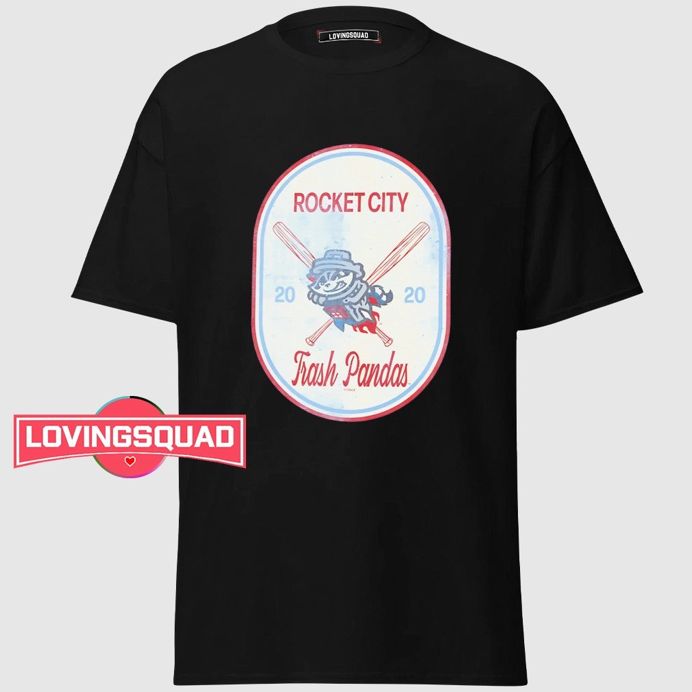 Rocket City Trash Pandas Raccoon mascot shirt