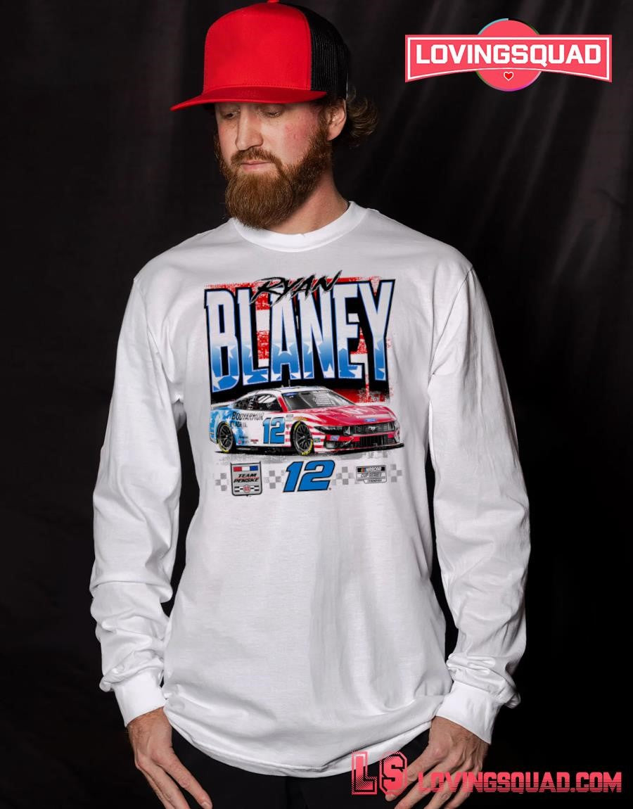 Ryan Blaney Bodyarmour Flash I.V. Patriotic Car Shirt