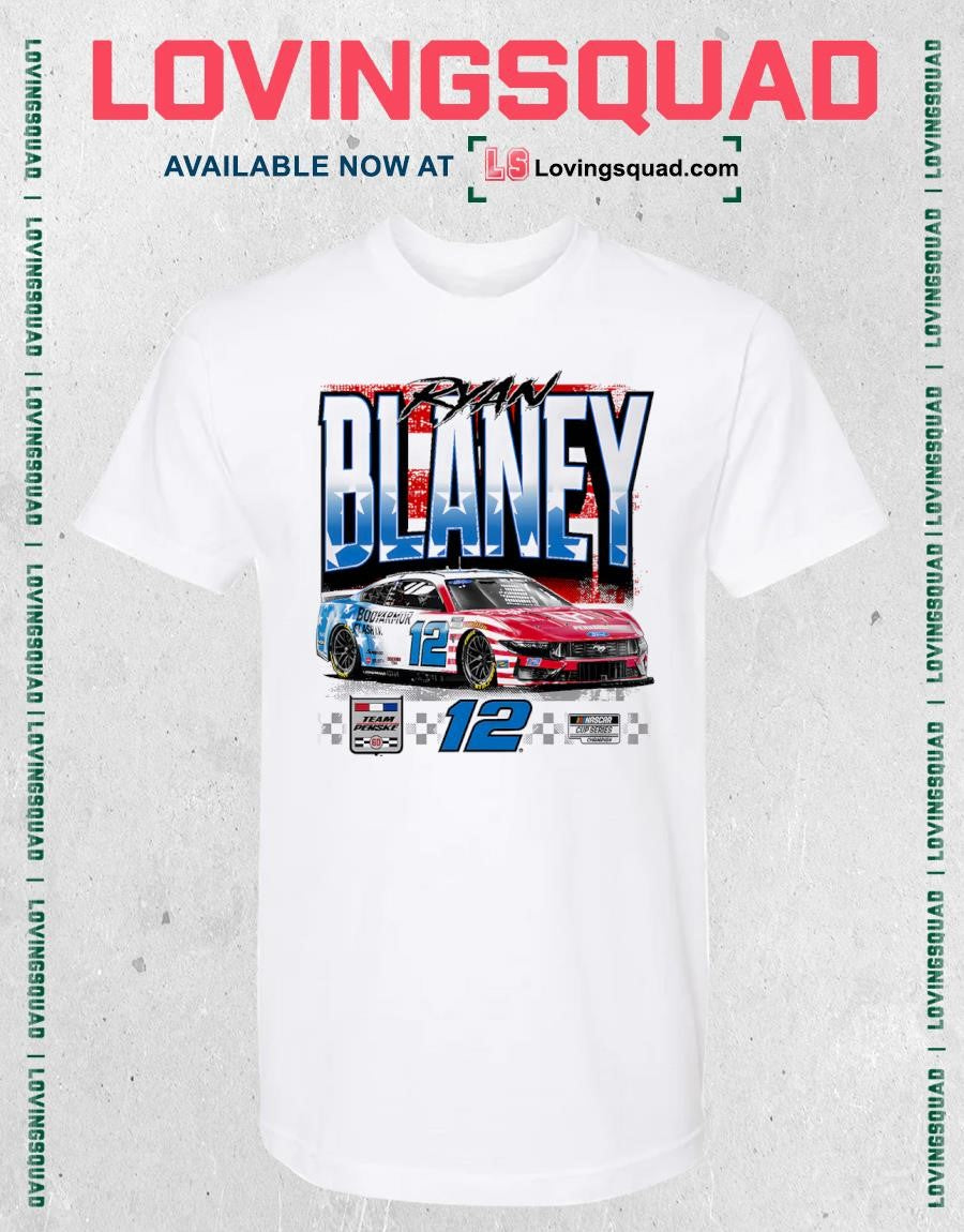 Ryan Blaney Bodyarmour Flash I.V. Patriotic Car Shirt