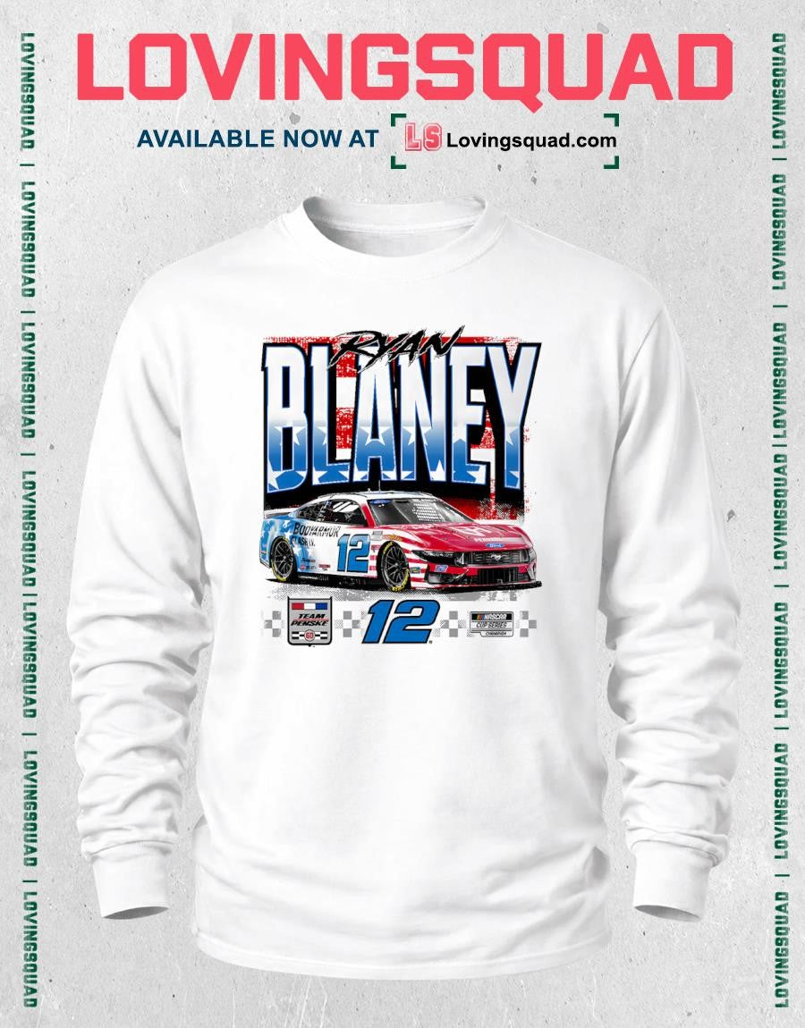Ryan Blaney Bodyarmour Flash I.V. Patriotic Car Shirt