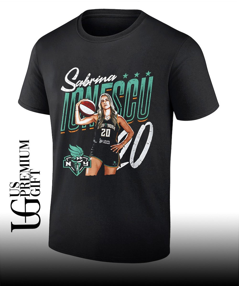 Sabrina Ionescu player New York Liberty basketball 2026 graphic shirt