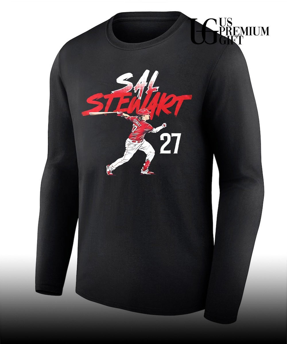Sal Stewart number 27 player Cincinnati Reds Baseball shirt
