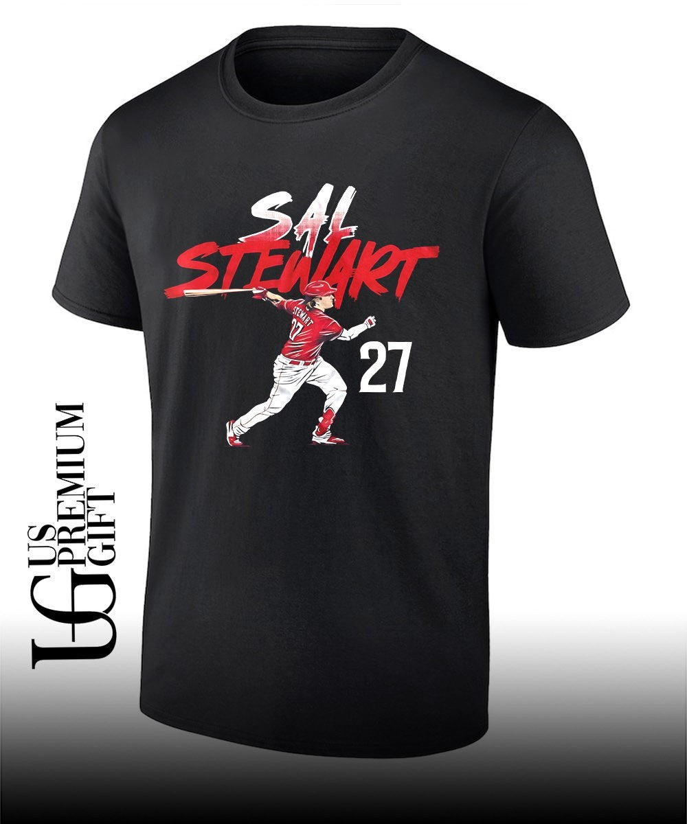 Sal Stewart number 27 player Cincinnati Reds Baseball shirt
