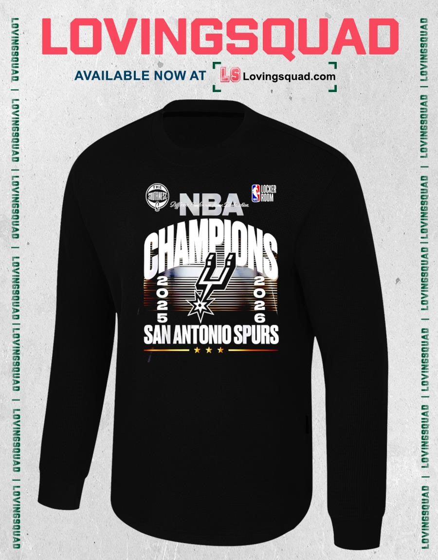 San Antonio Spurs 2026 NBA Southwest Division Champions Locker Room Logo Shirt