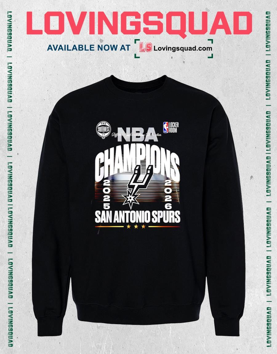 San Antonio Spurs 2026 NBA Southwest Division Champions Locker Room Logo Shirt