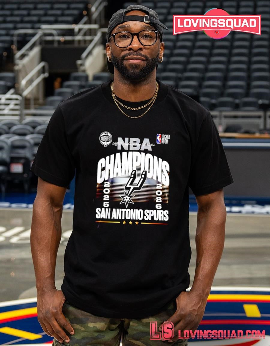 San Antonio Spurs 2026 NBA Southwest Division Champions Locker Room Logo Shirt