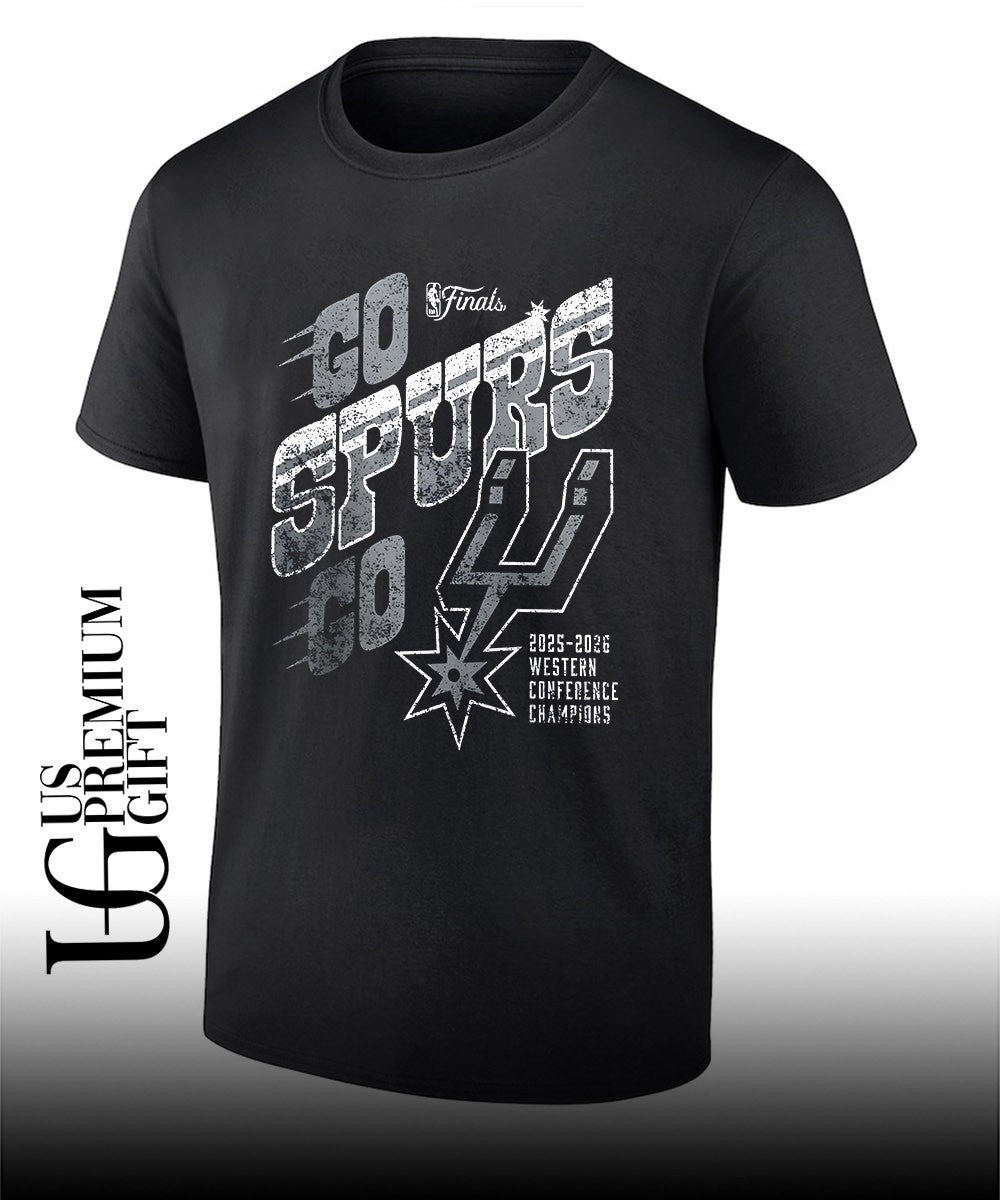 San Antonio Spurs 2026 NBA Western Conference Champions go spurs go T-shirt