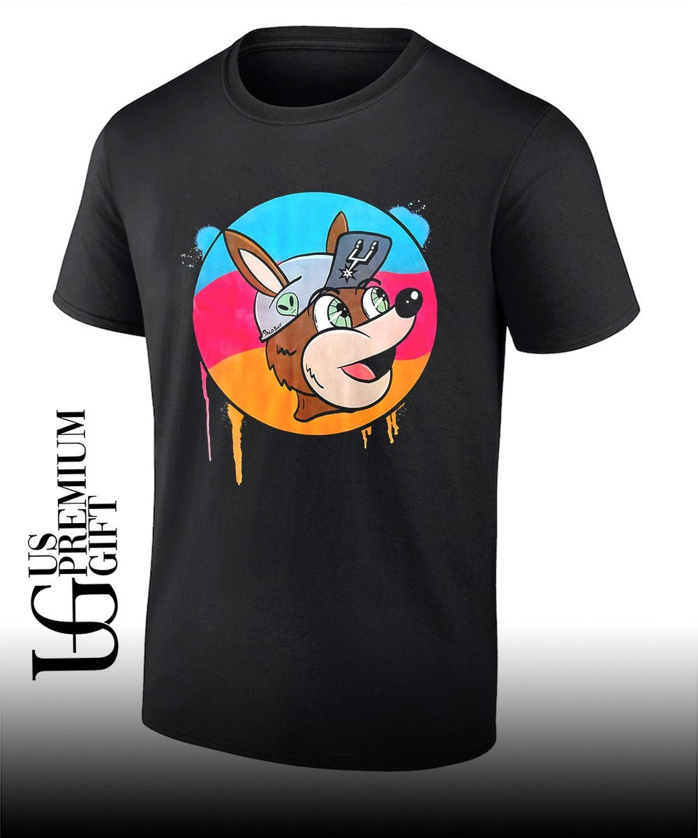 San Antonio Spurs Coyote NBA Basketball mascot shirt