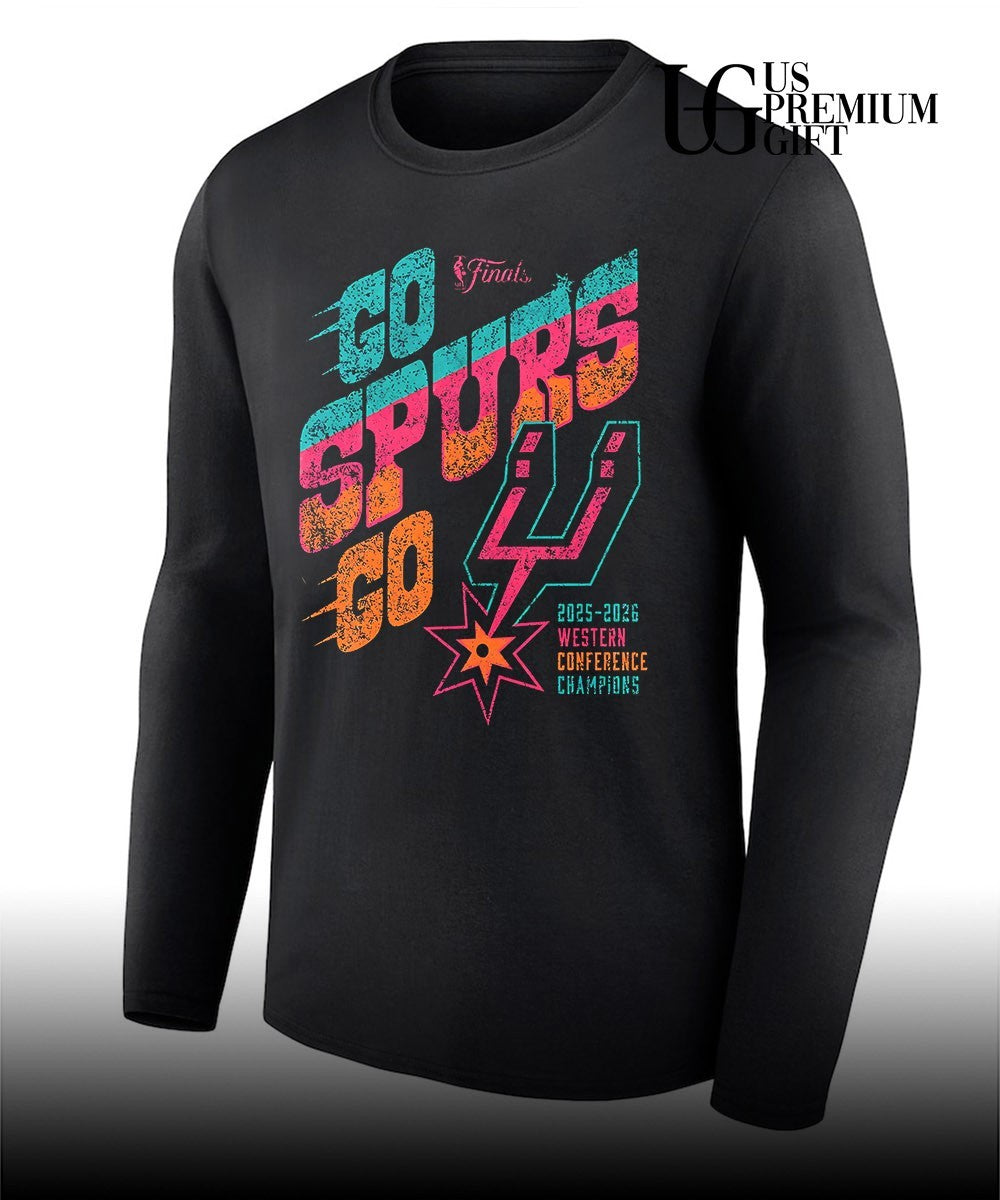 San Antonio Spurs NBA 2025-2026 Western Conference Champions Go Spurs Go Finals shirt