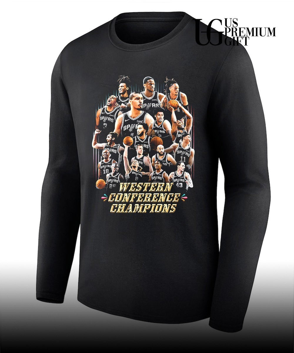 San Antonio Spurs NBA Western Conference Champions Basketball Team Players shirt