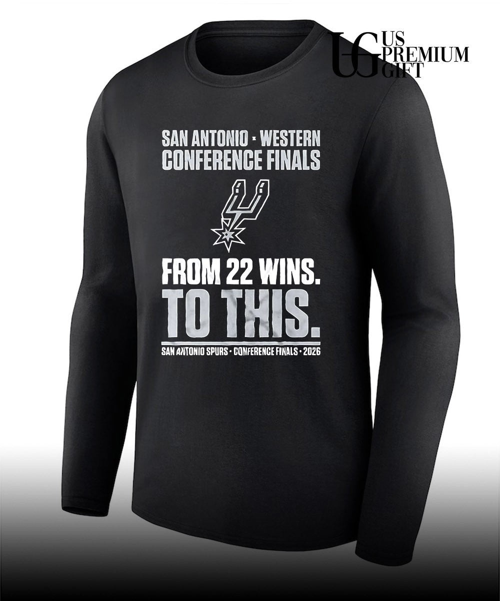 San Antonio Spurs Western Conference Finals From 22 Wins To This 2026 shirt