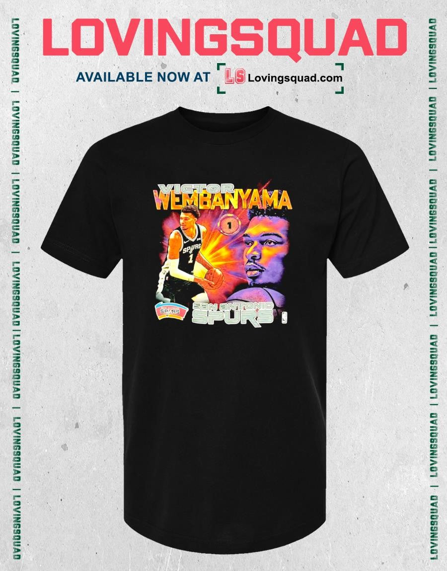 San Antonio Spurs player Victor Wembanyama #1 shirt