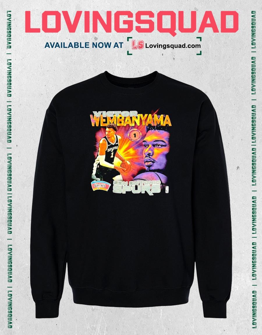 San Antonio Spurs player Victor Wembanyama #1 shirt
