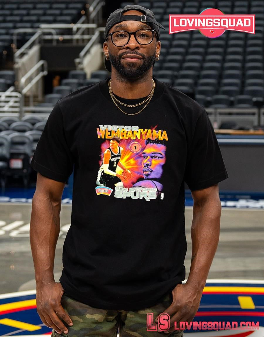 San Antonio Spurs player Victor Wembanyama #1 shirt