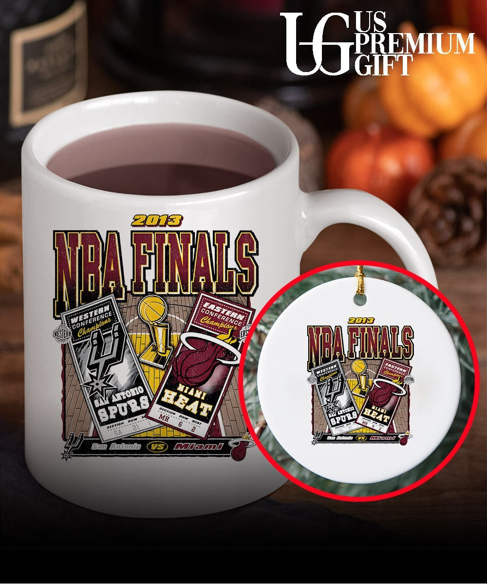 San Antonio Spurs vs Miami Heat NBA Finals dueling 2013 vintage shirt