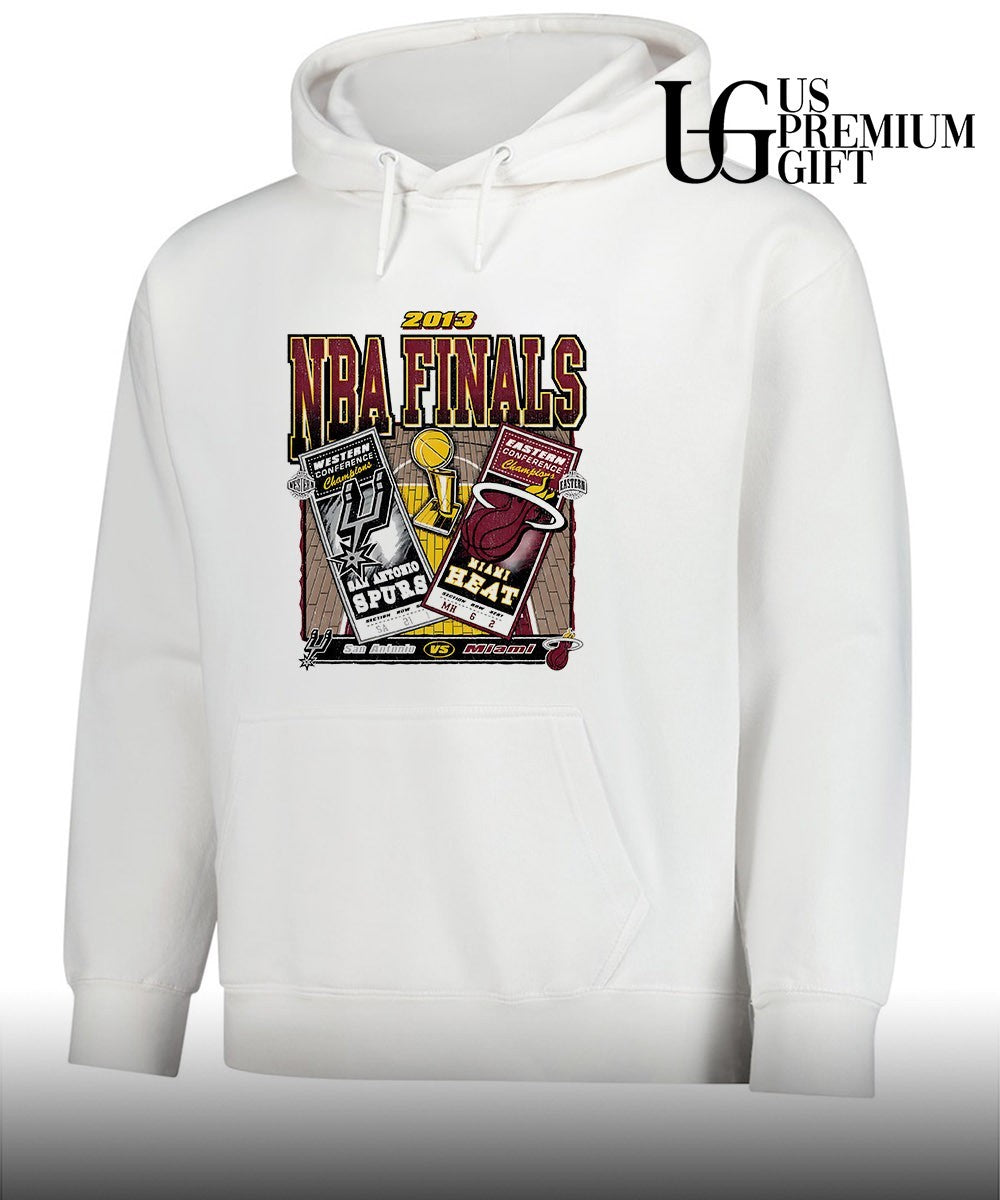 San Antonio Spurs vs Miami Heat NBA Finals dueling 2013 vintage shirt