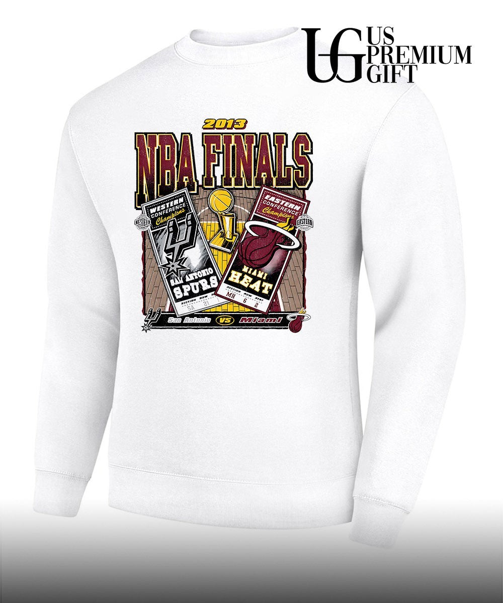 San Antonio Spurs vs Miami Heat NBA Finals dueling 2013 vintage shirt