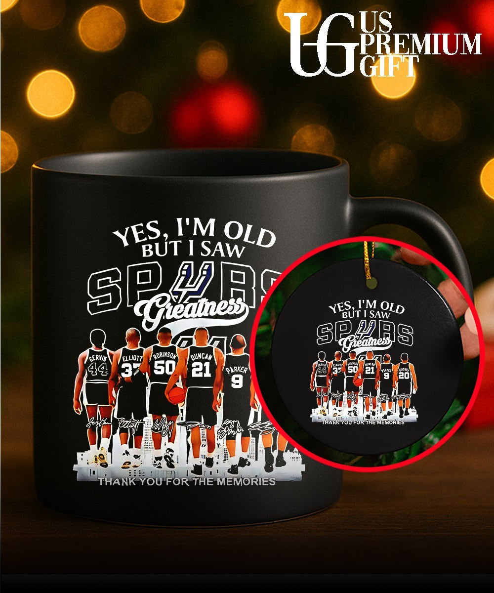 San Antonio Spurs yes I am old but I saw Spurs greatness signatures shirt