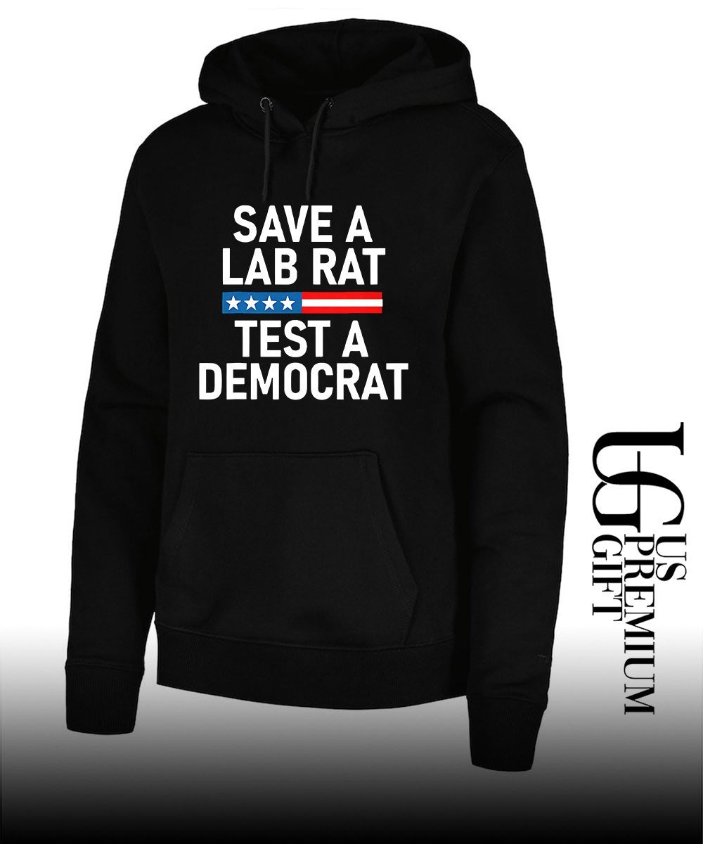 Save A Lab Rat Test A Democrat Funny Political shirt