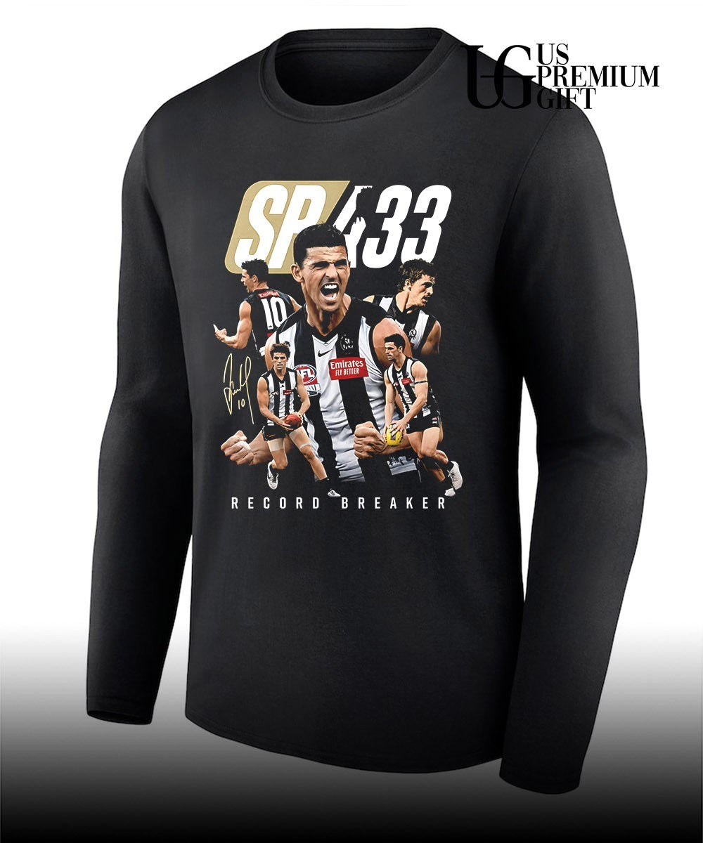 Scott Pendlebury SP433 Record Breaker Collingwood Football Club signature shirt
